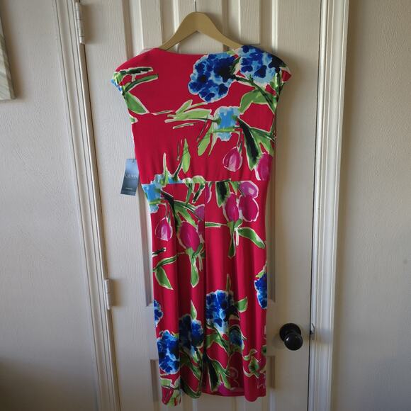Ralph Lauren Floral Print Sheath Dress Size 8 New With Tags Career Office - Picture 7 of 12